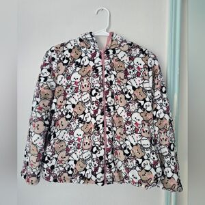 Emma&Elsa Print Fleece Jacket Size XL
